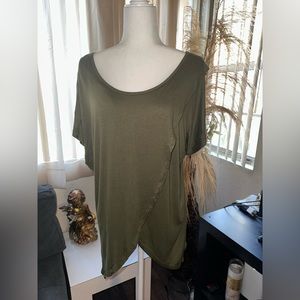 Annabelle Green Short Sleeve Shirt size 1X